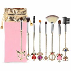 Silver Anime Sailor Moon Cosmetic Makeup Brushes set